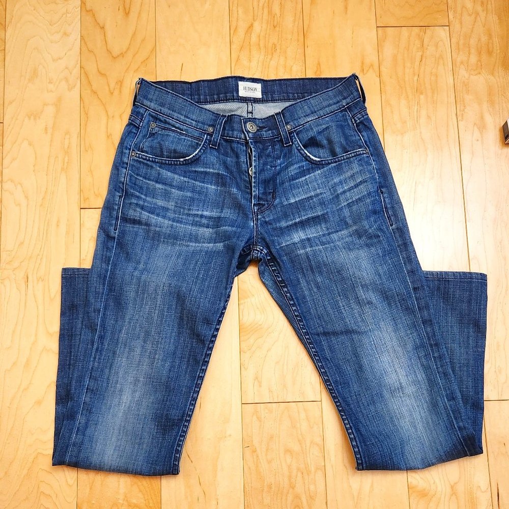 Hudson Jeans Distressed Medium Blue Women's Jeans